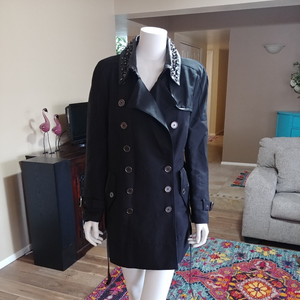 Sam Edelman Studded Trench/Rain Coat